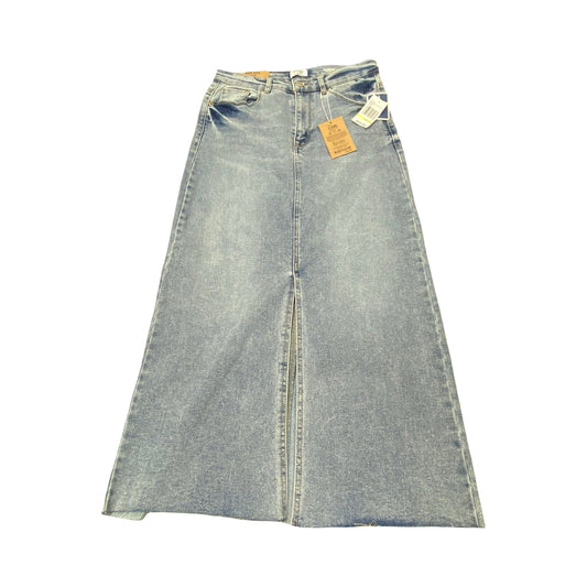 Skirt Midi By Kensie In Blue Denim, Size:4