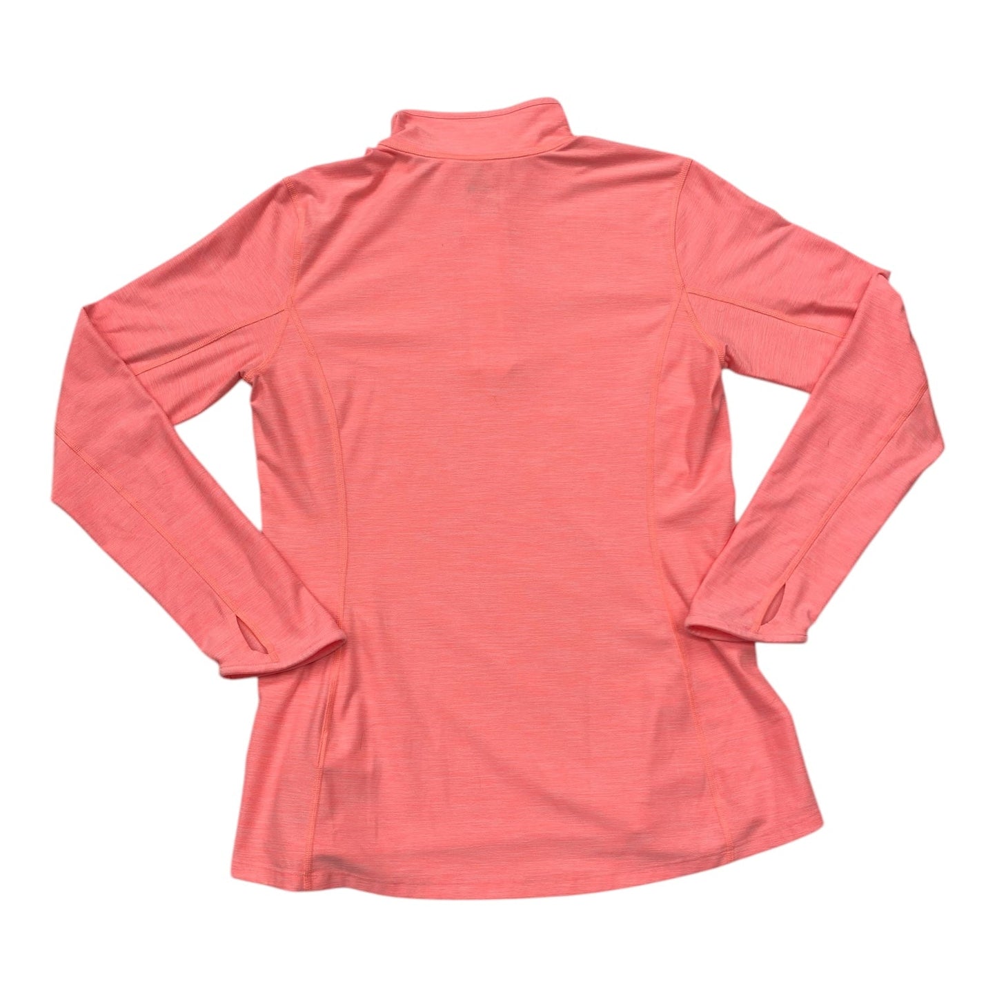 Athletic Top Ls Collar By The North Face In Coral, Size:L