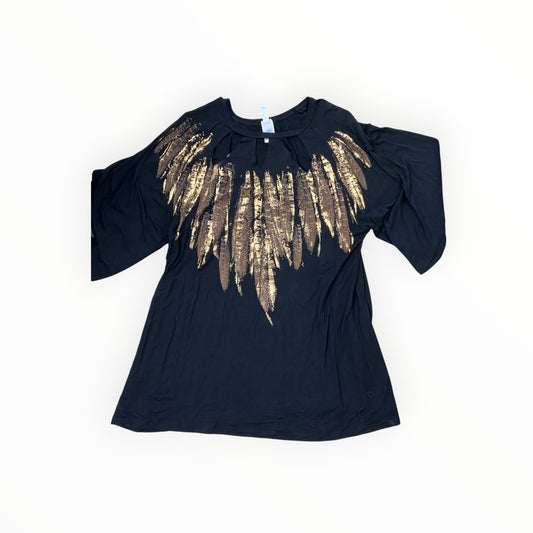 Top Ss By Clothes Mentor In Black, Size:2X