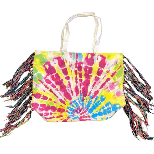 Tote In Tie Dye Print, Size:Large