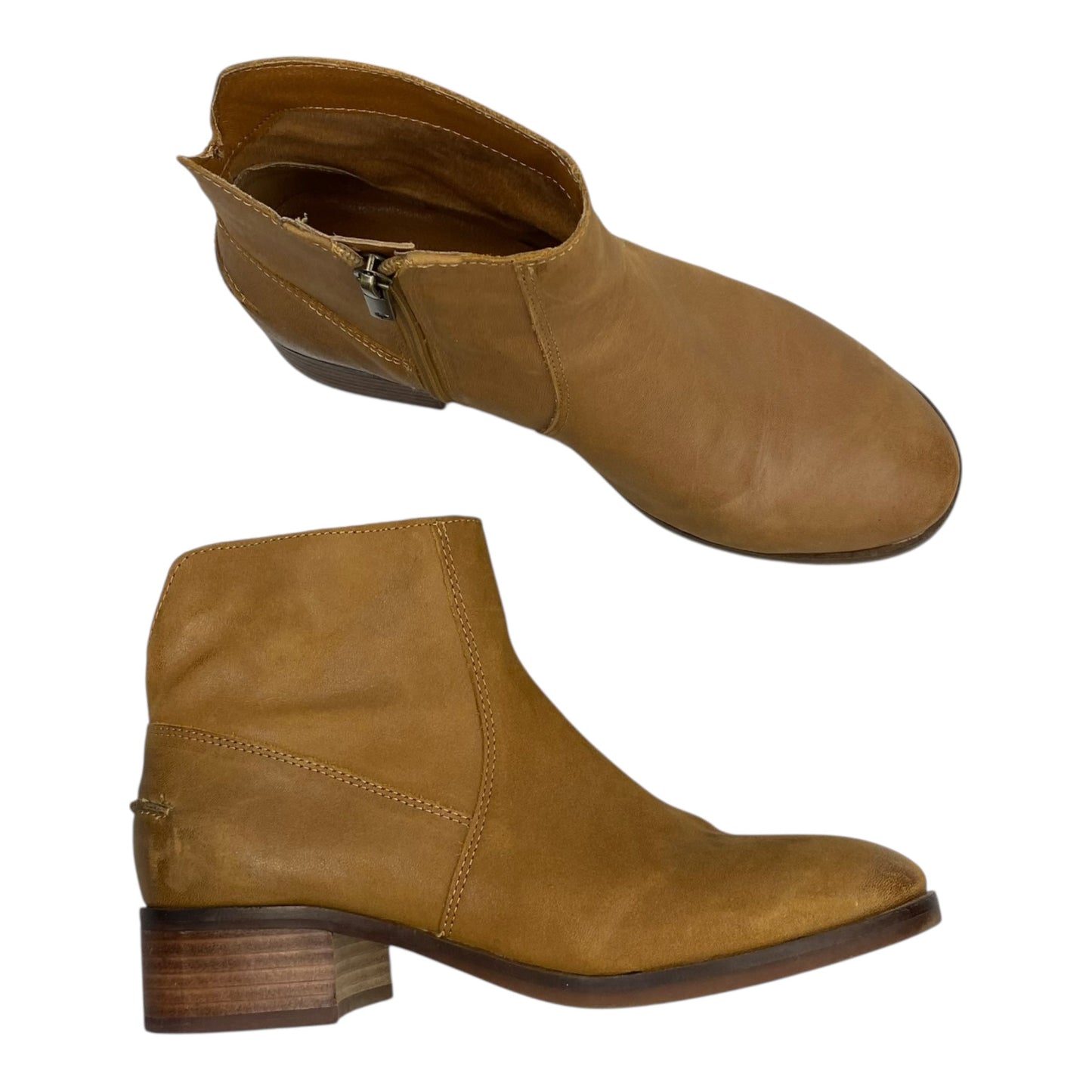 Boots Leather By Lucky Brand In Brown, Size:7.5