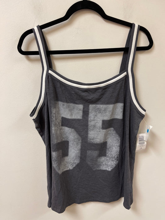 Tank Top By Torrid In Grey, Size:1X