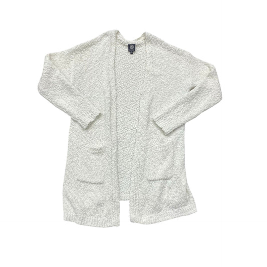 Sweater Cardigan By Bobeau In White, Size:Xl