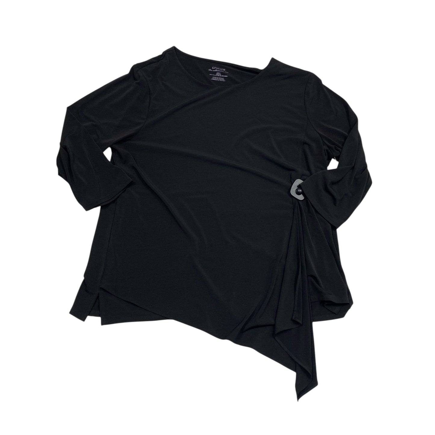 Top Ls By Chicos In Black, Size:Xl