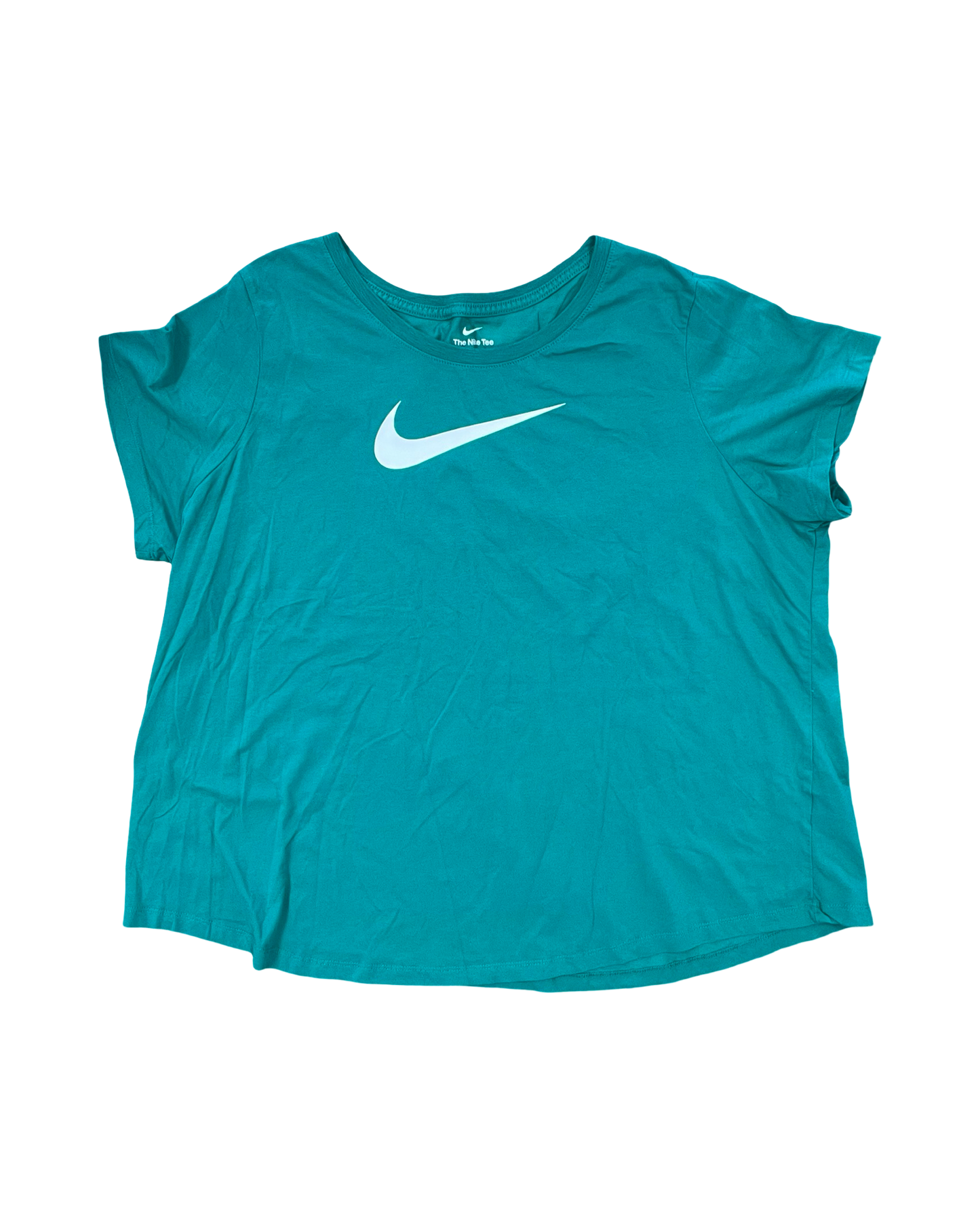 Athletic Top Ss By Nike In Green, Size:3X