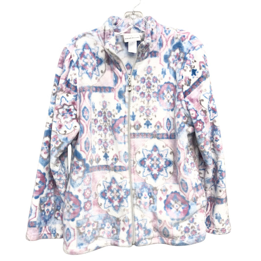 Jacket Fleece By Alfred Dunner In Blue & Pink, Size:M