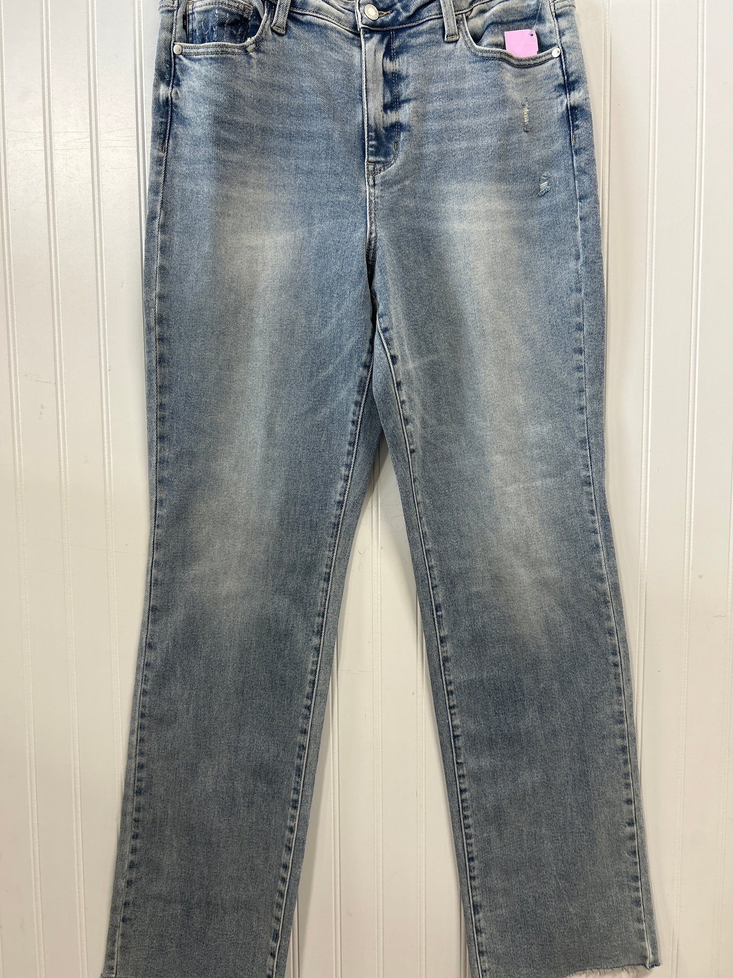 Jeans Straight By Judy Blue In Blue Denim, Size:12