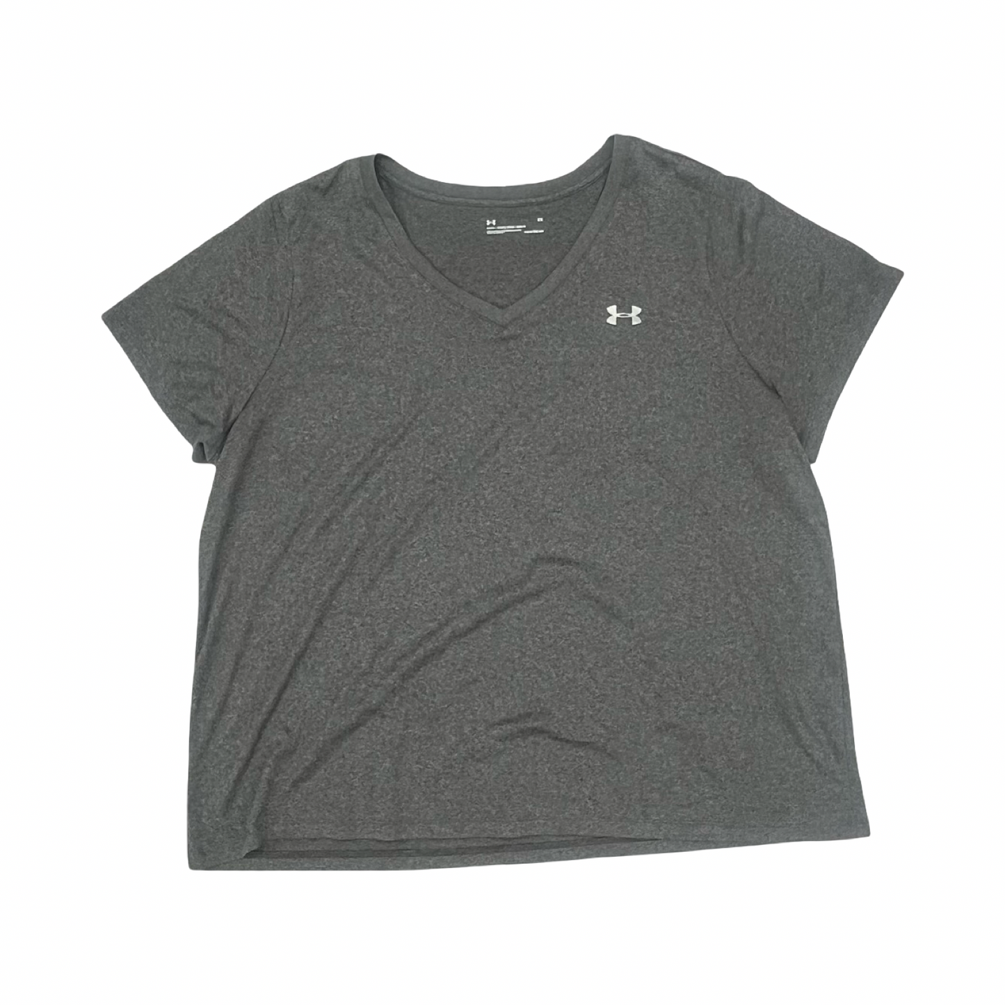 Athletic Top Ss By Under Armour In Grey, Size:2X