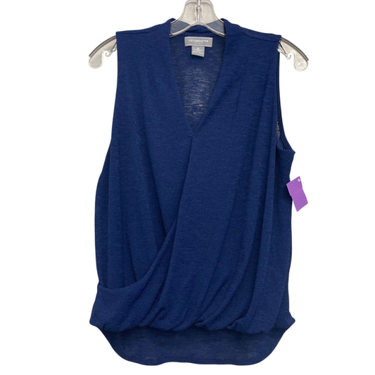 Top Sleeveless By Liz Claiborne In Blue, Size:M