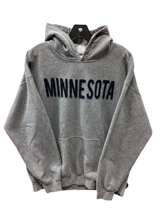 Sweatshirt Hoodie By Clothes Mentor In Grey, Size:L