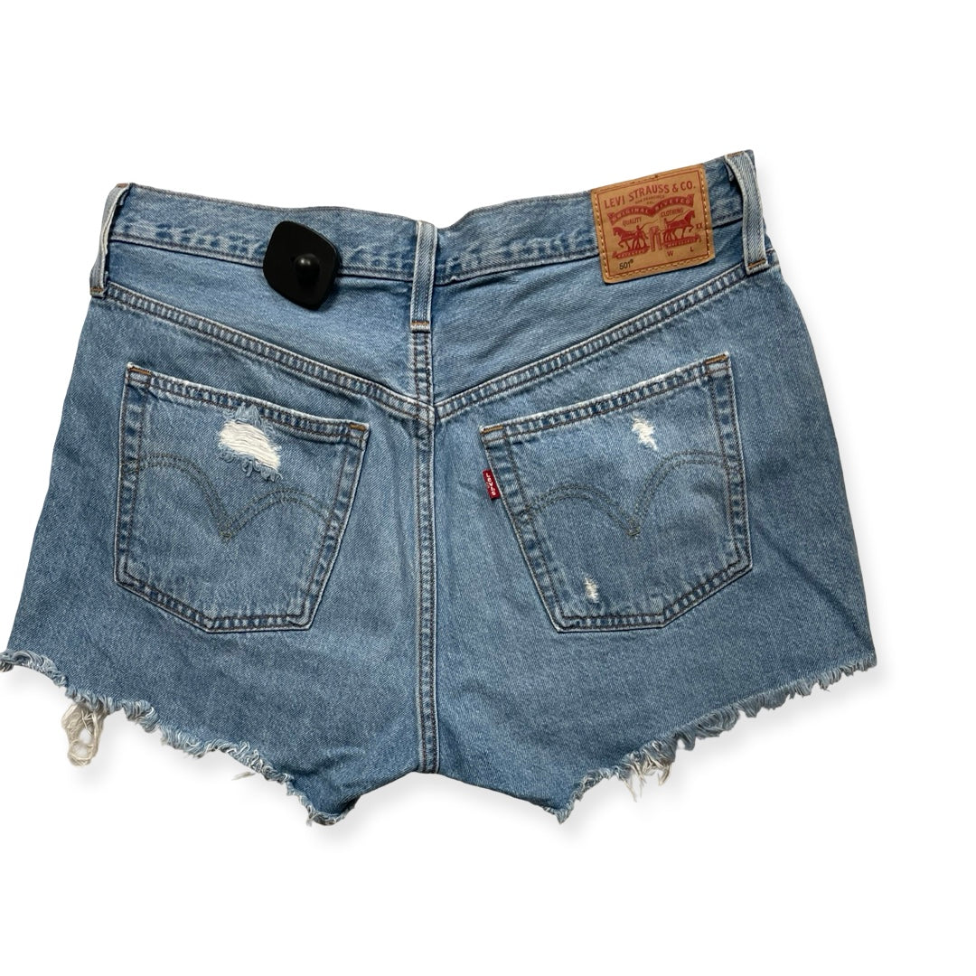 Shorts By Levis In Blue Denim, Size:12