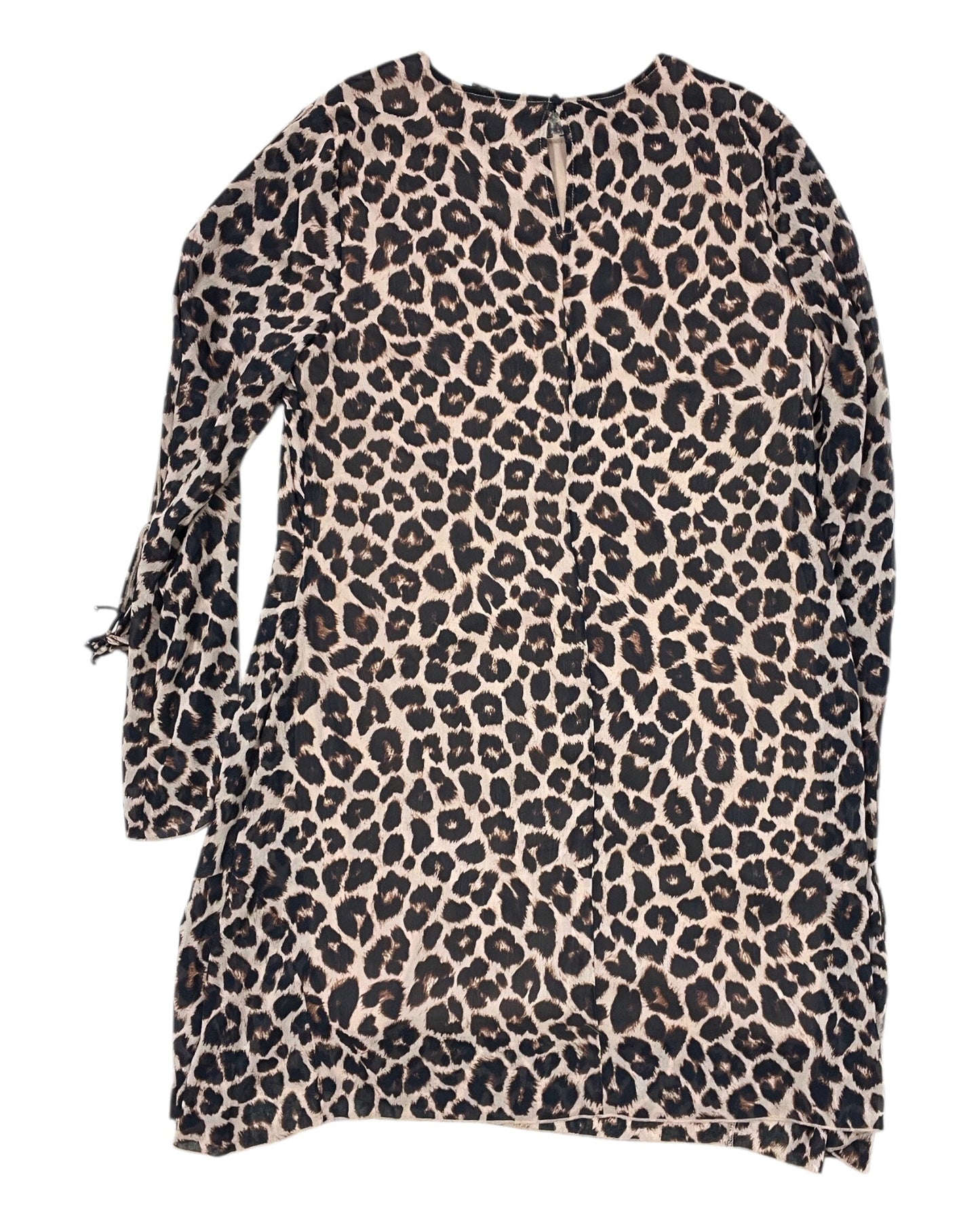 Dress Casual Midi By Time And Tru In Animal Print, Size:L