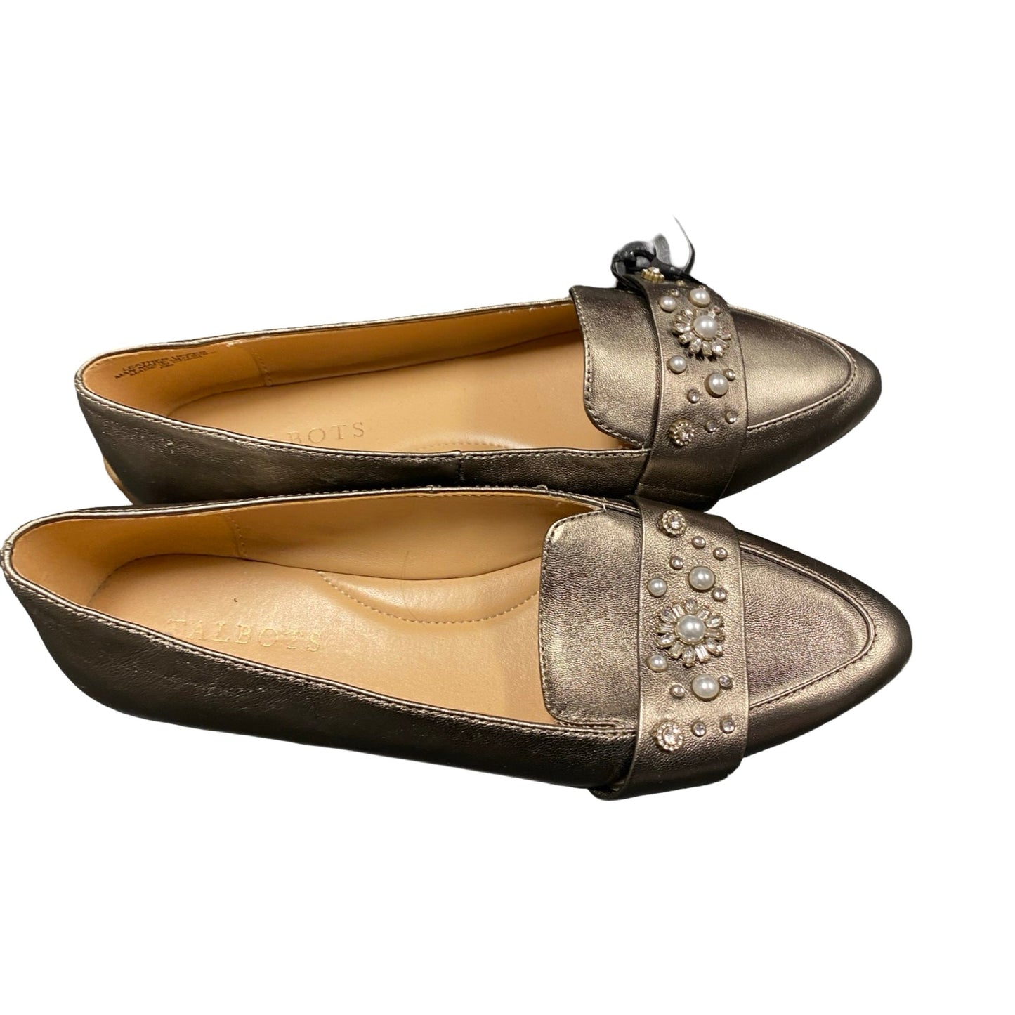 Shoes Flats By Talbots In Gold, Size:6