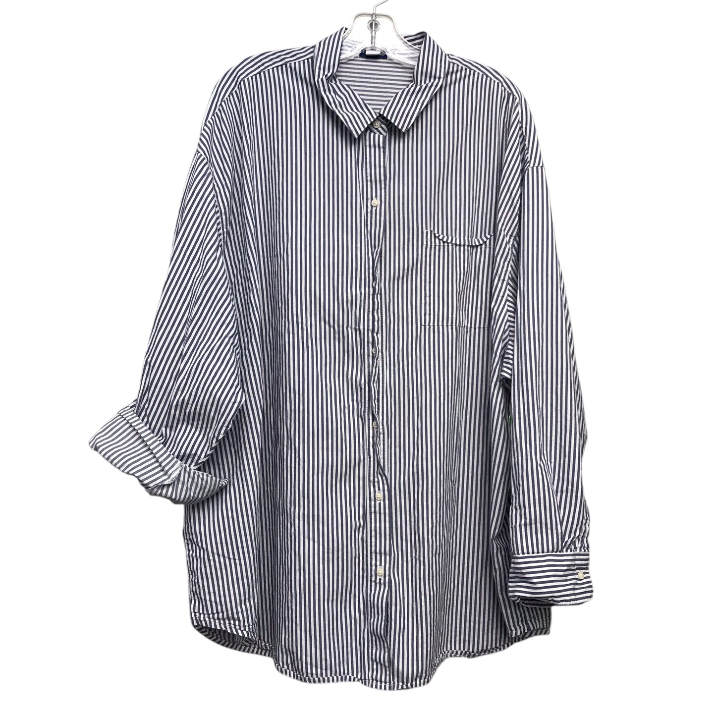 Top Ls By Old Navy In Striped Pattern, Size:1X