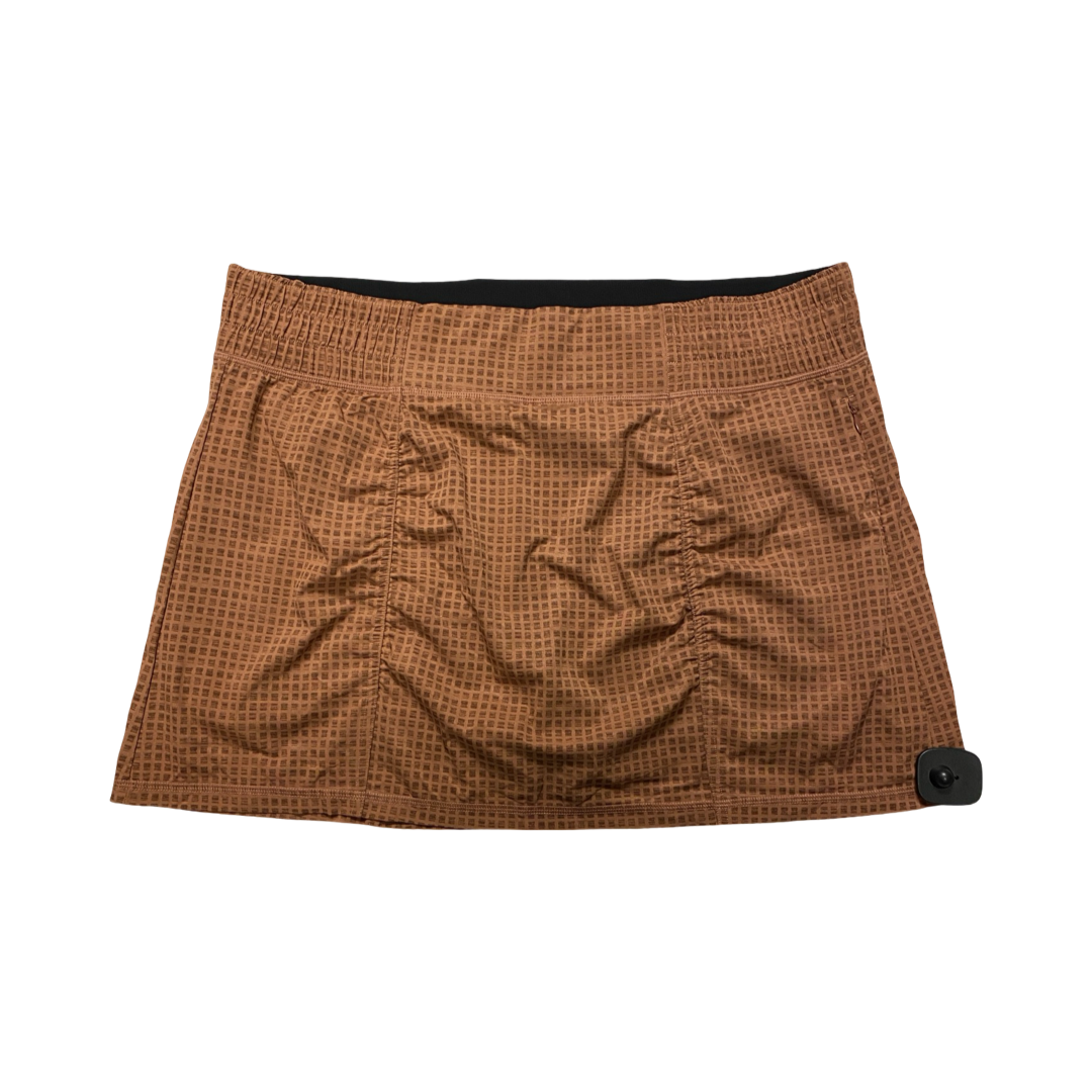 Skort By Prana In Brown, Size:Xl