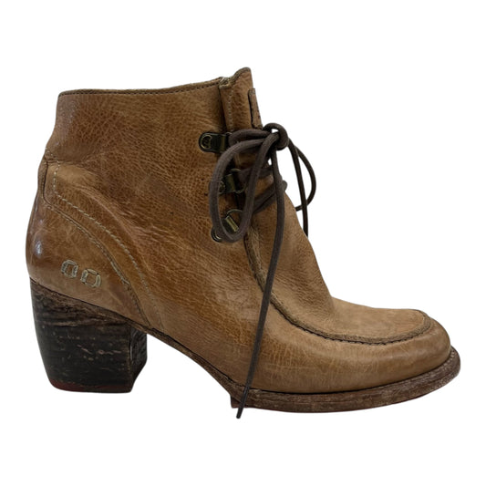Boots Leather By Bed Stu In Tan, Size:8.5