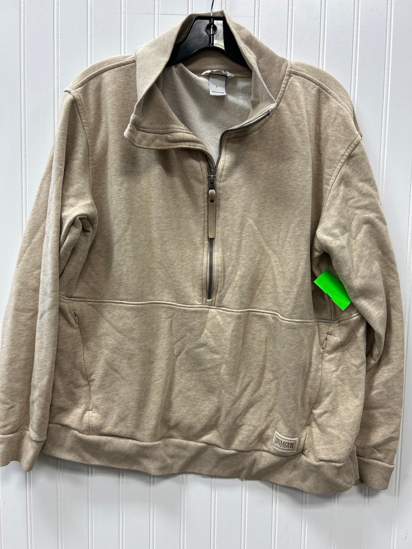 Sweatshirt Crewneck By Duluth Trading In Tan, Size:L