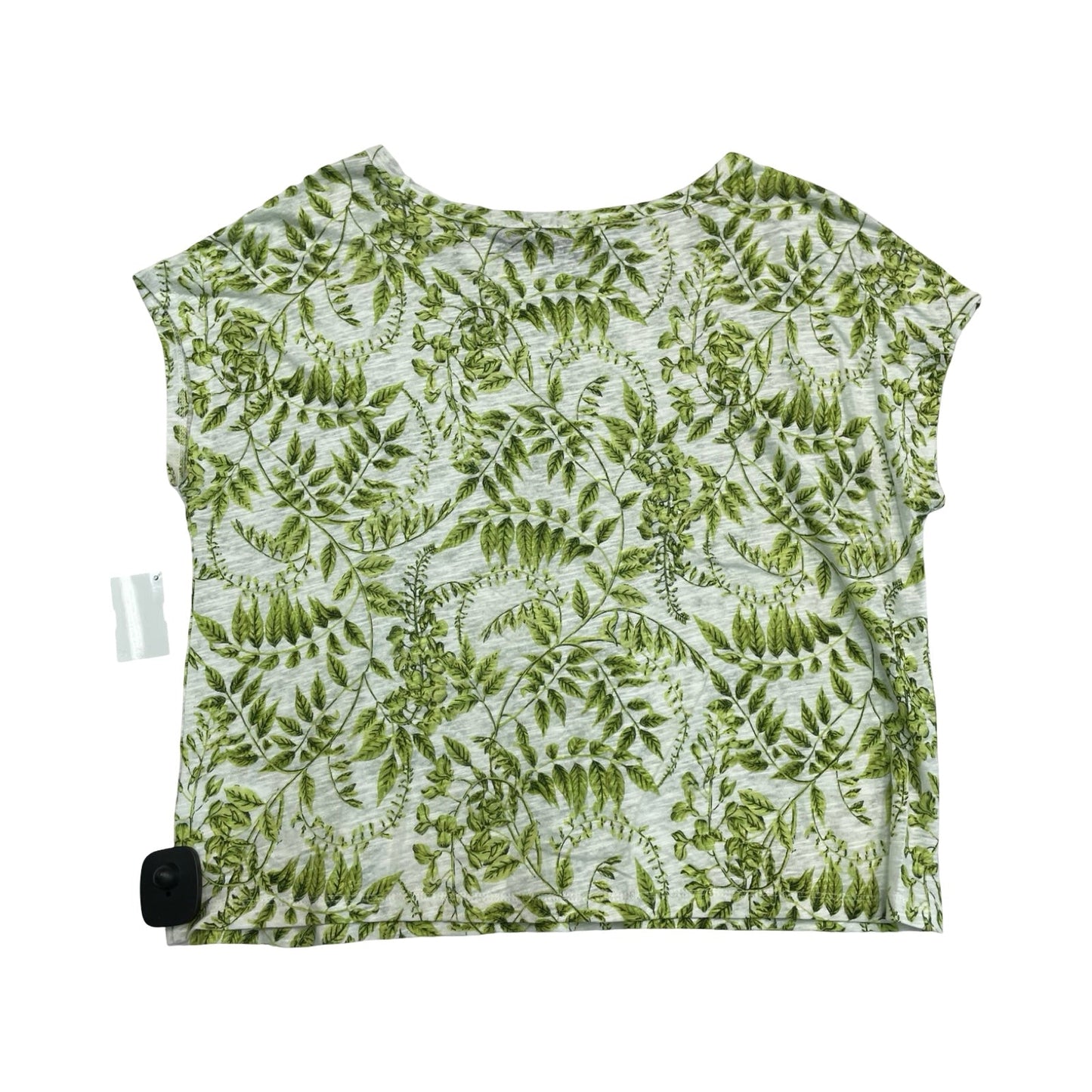 Top Ss By Tahari In Green & White, Size:M