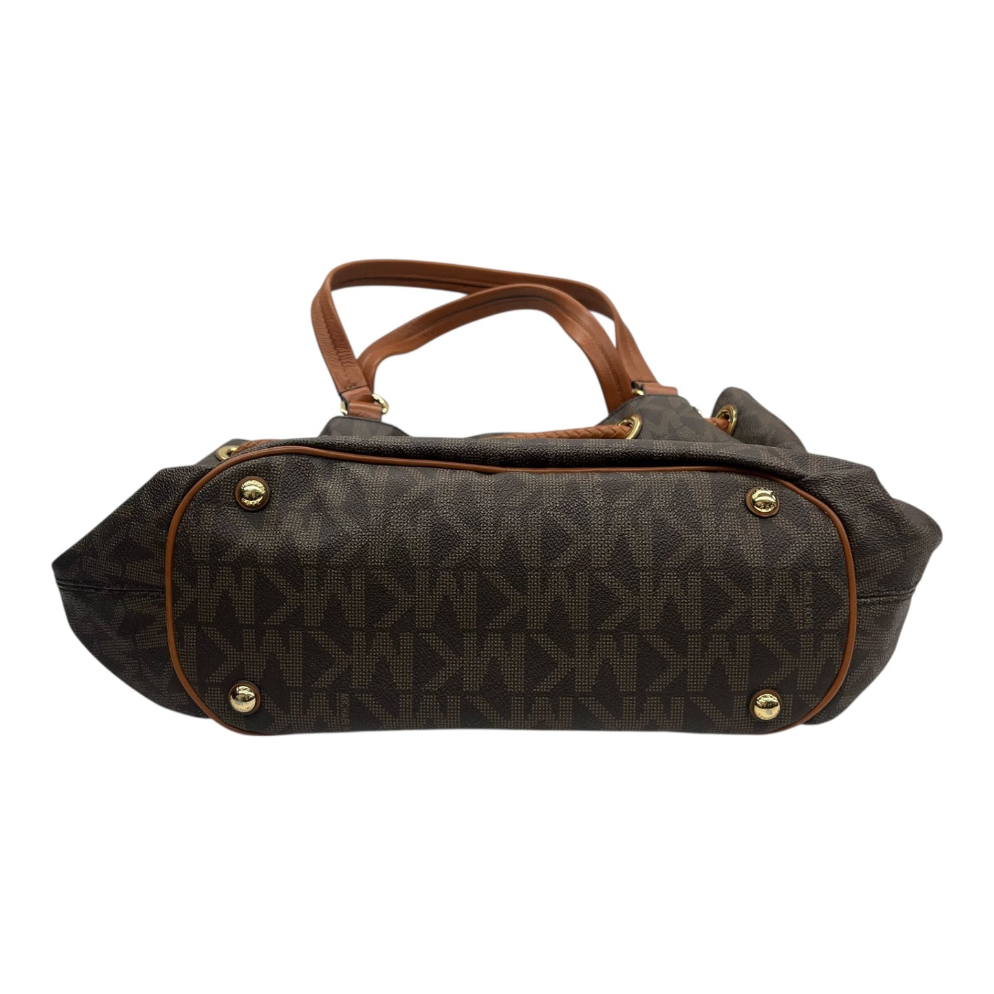 Handbag Designer By Michael Kors In Brown, Size:Large