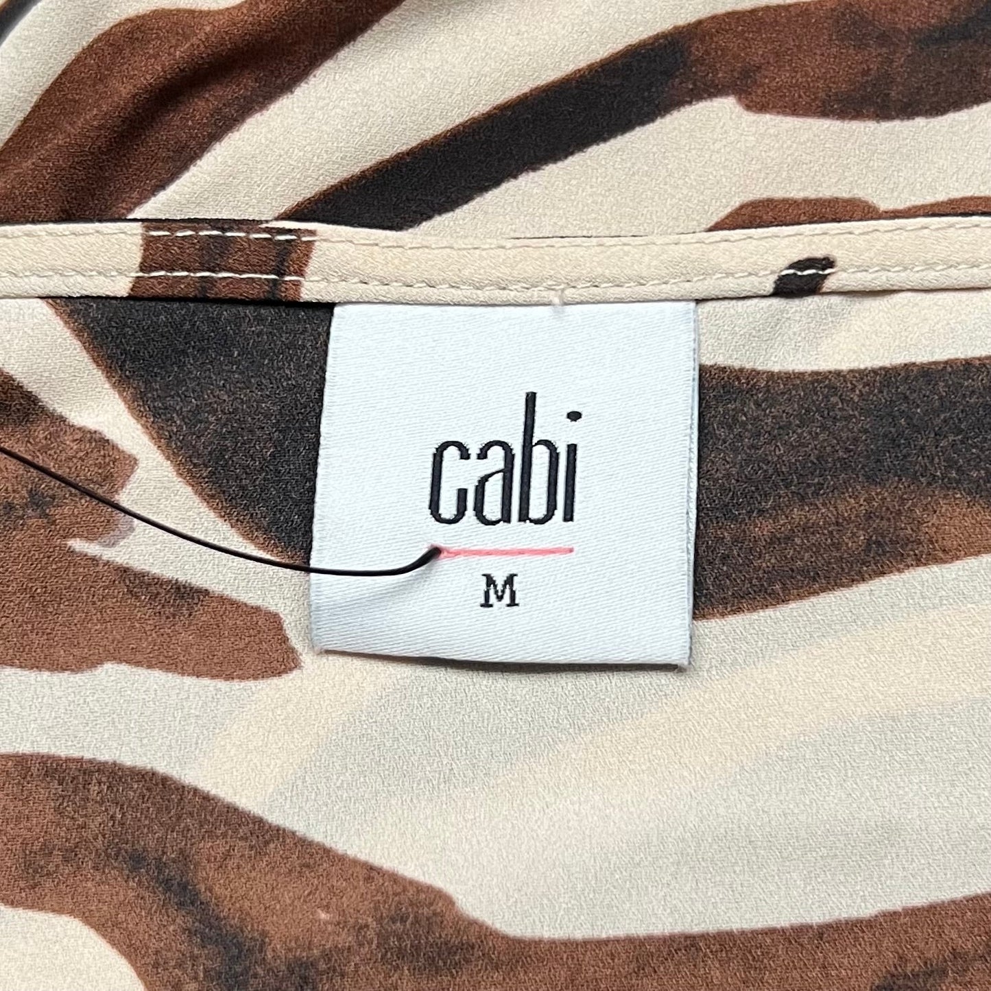 Blouse Sleeveless By Cabi In Animal Print, Size: M
