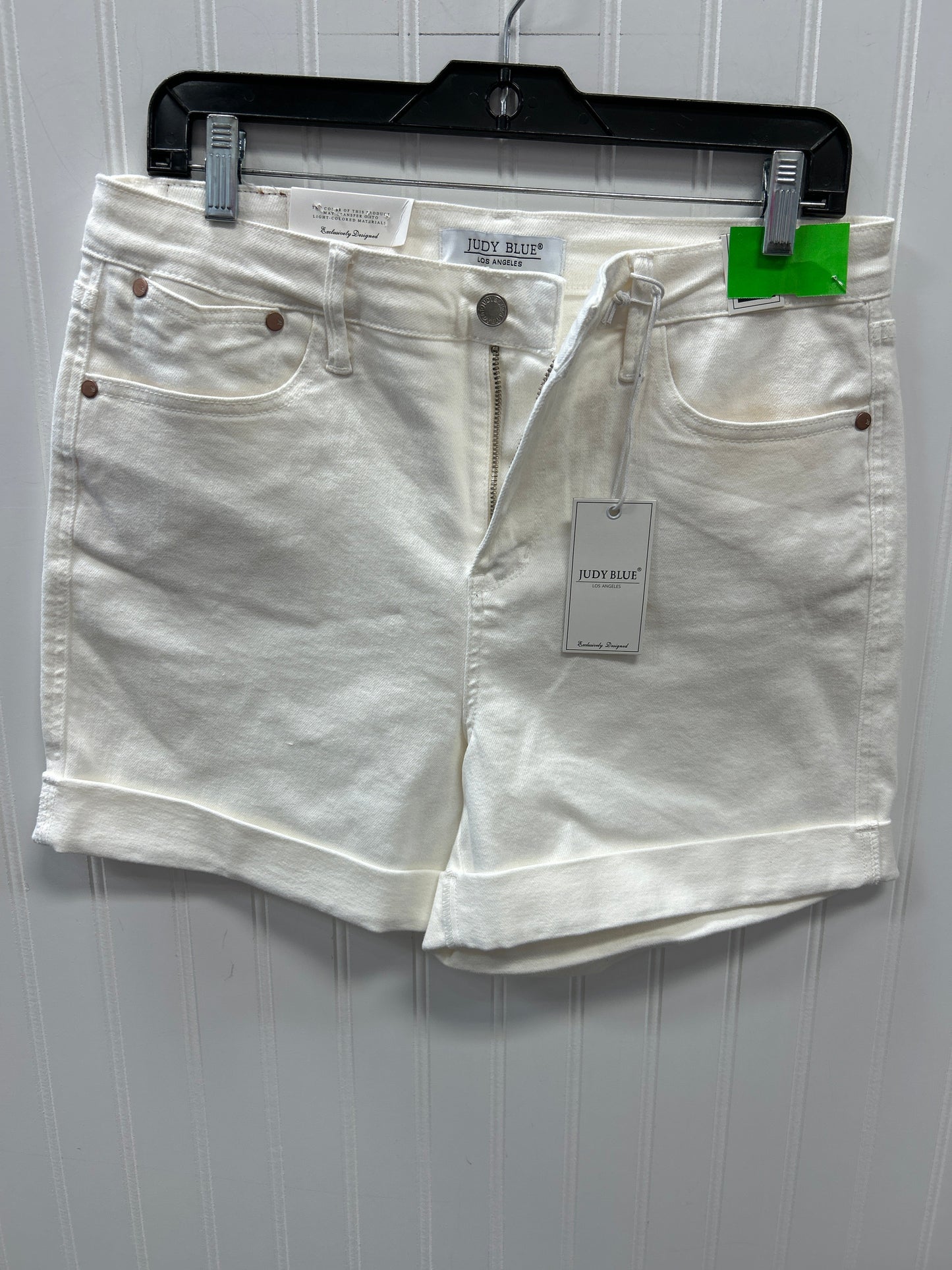 Shorts By Judy Blue In Cream Denim, Size:12