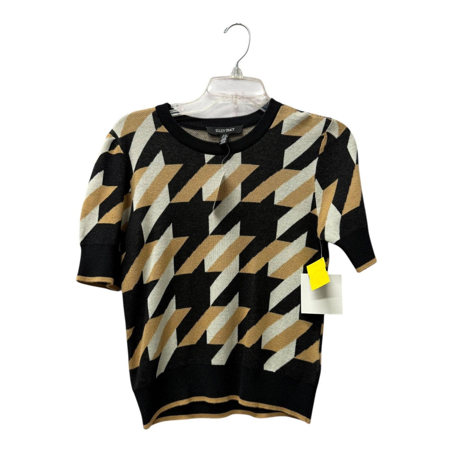 Top Ss By Ellen Tracy In Black & Brown, Size:Xs