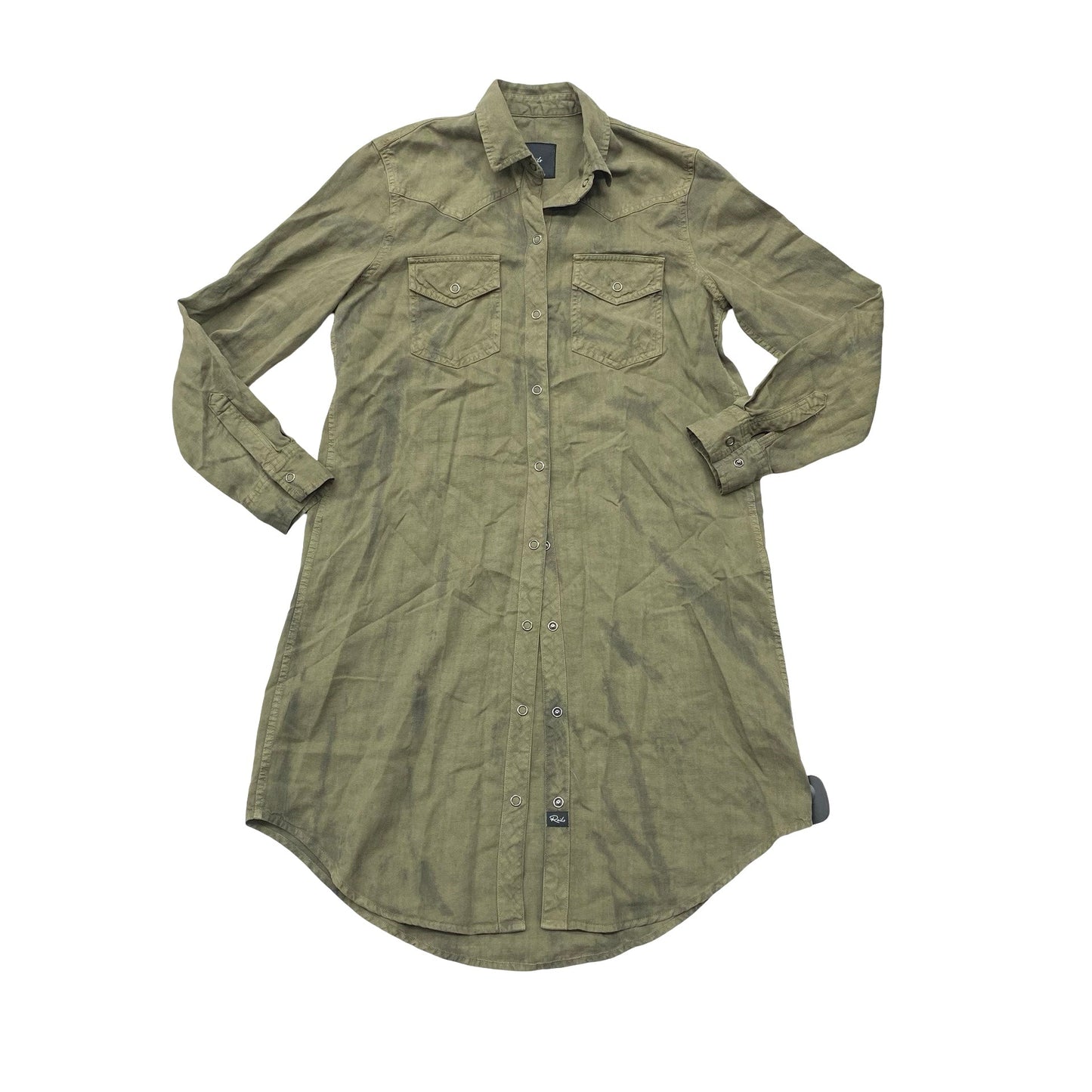 Dress Casual Midi By Rails In Green, Size:Xxs