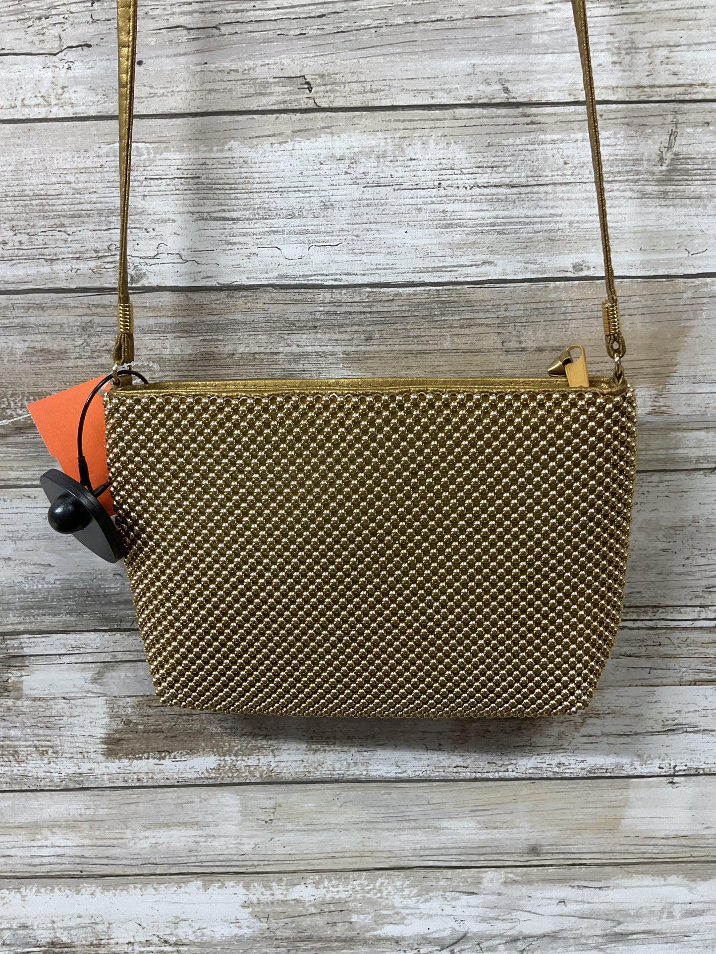Crossbody By Clothes Mentor In Gold, Size:Small