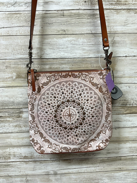 Crossbody Leather By Cmb In Brown, Size:Medium