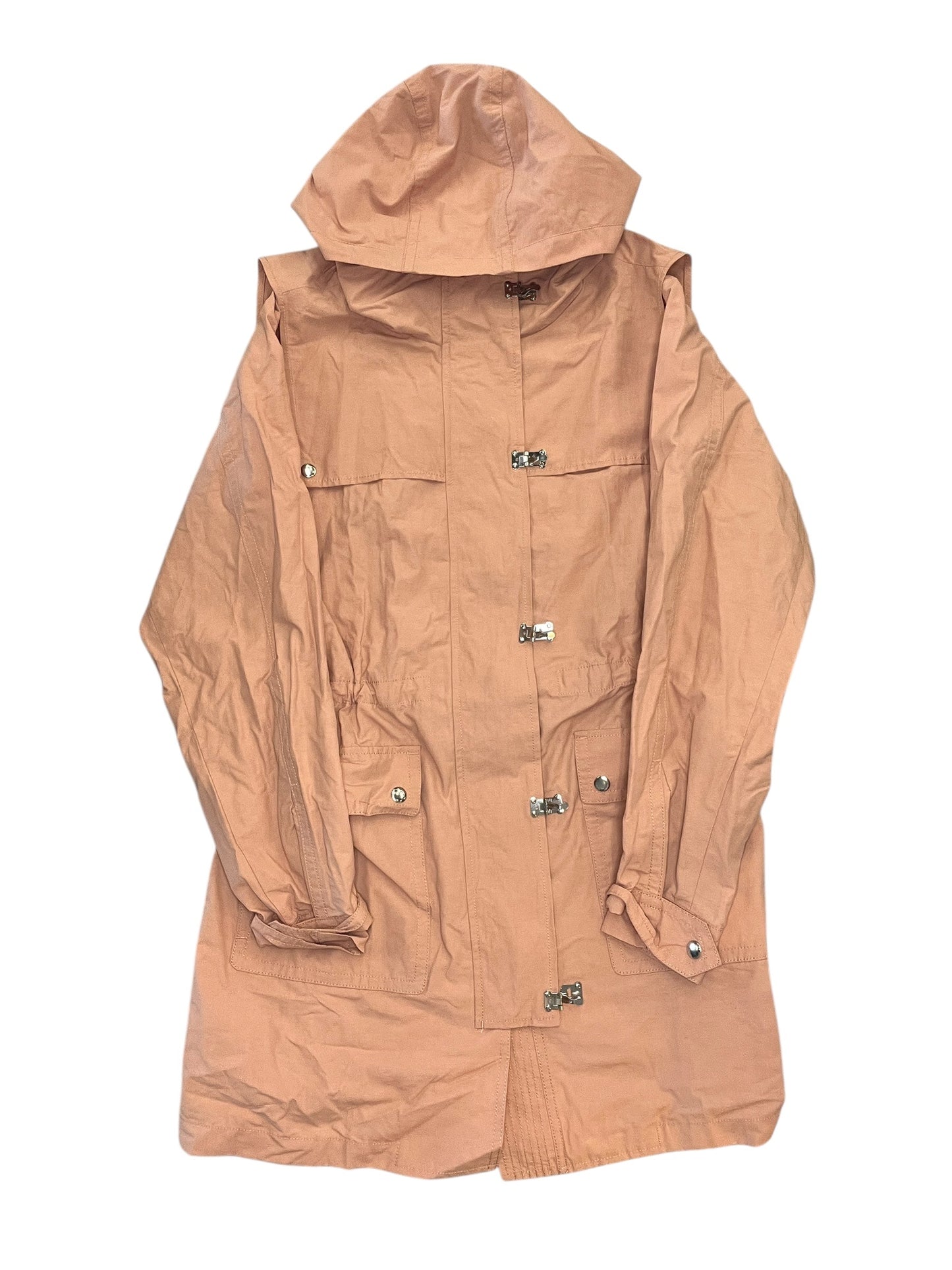 Coat Raincoat By J. Crew In Pink, Size:M