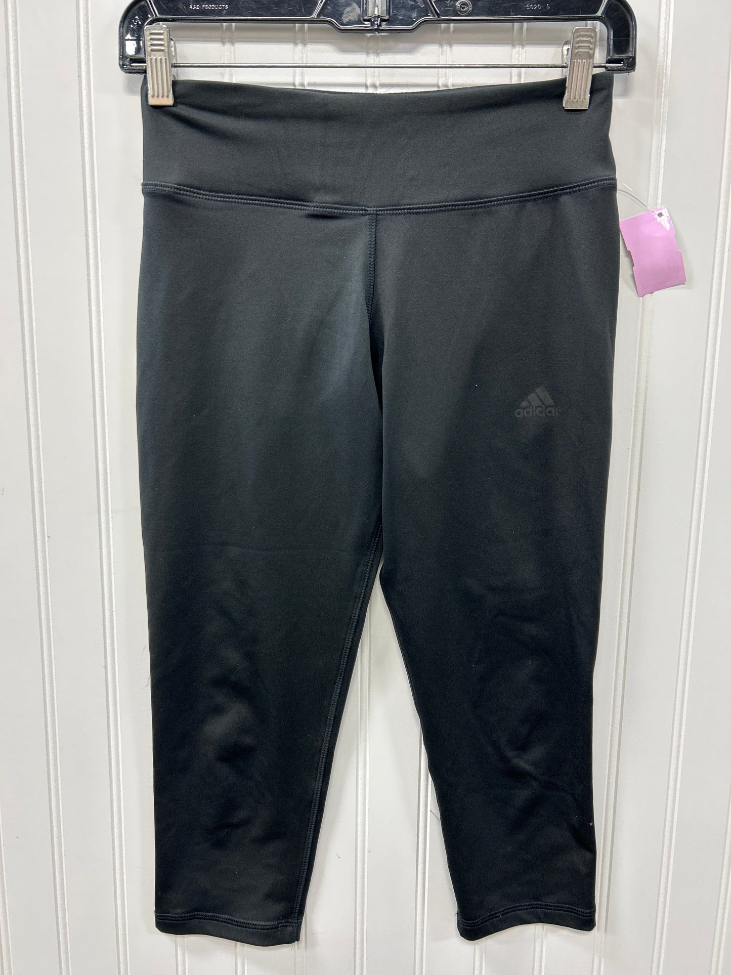 Athletic Leggings Capris By Adidas In Black, Size:Xs