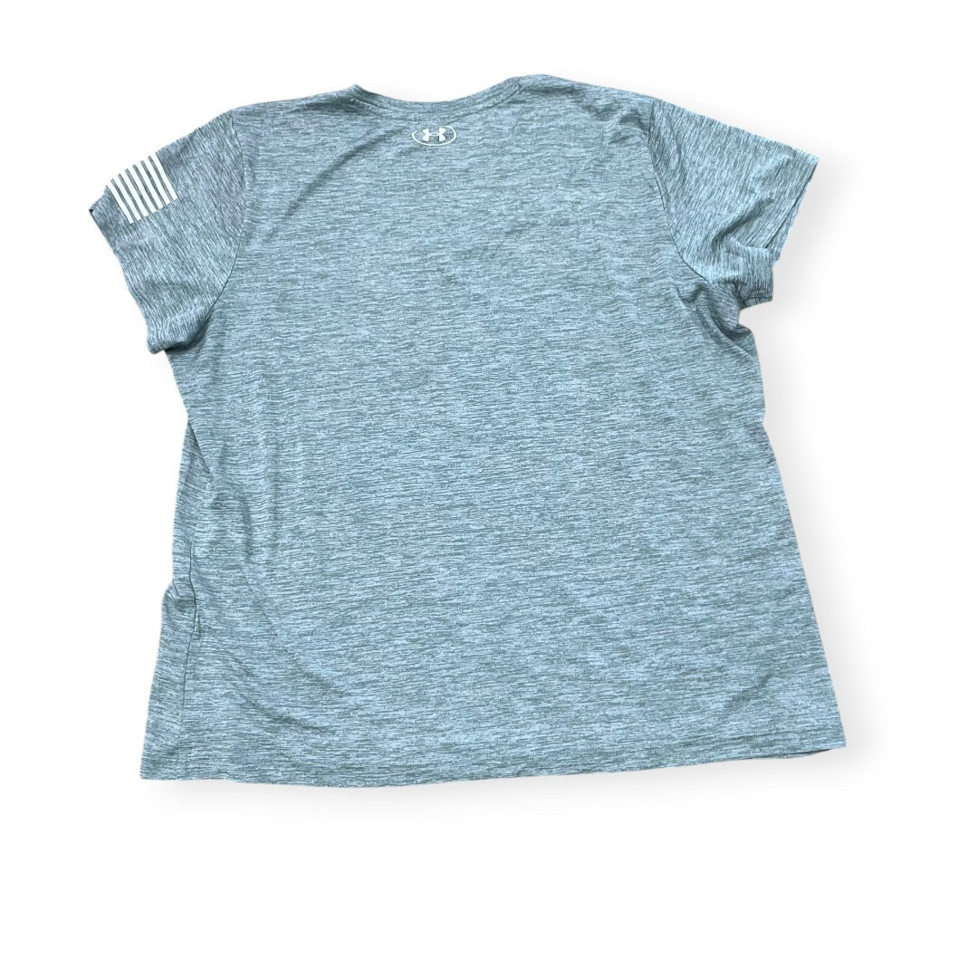 Athletic Top Ss By Under Armour In Green, Size:1X