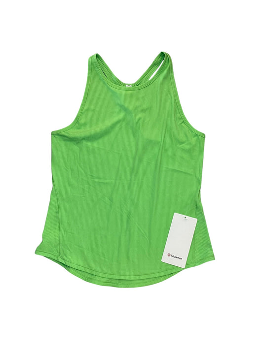 Athletic Tank Top By Lululemon In Green, Size:M