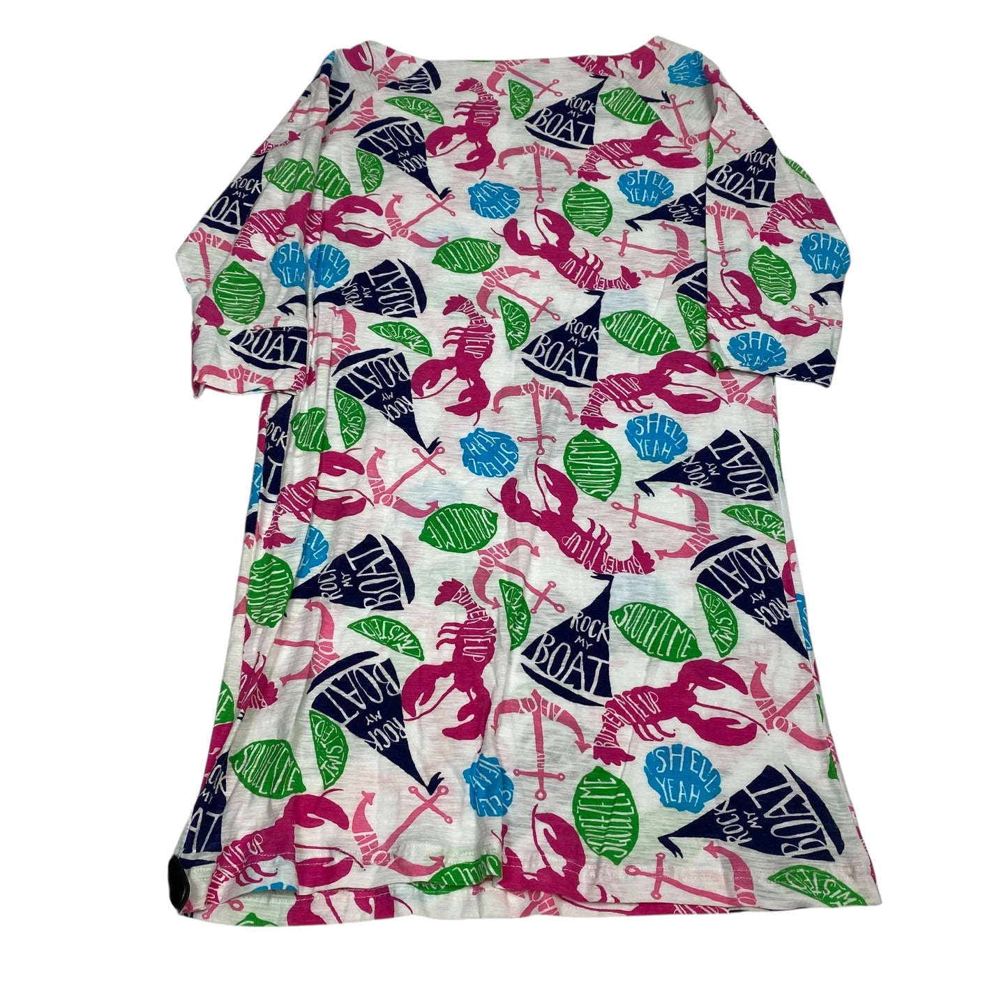 Dress Designer By Lilly Pulitzer In Pink & White, Size:S