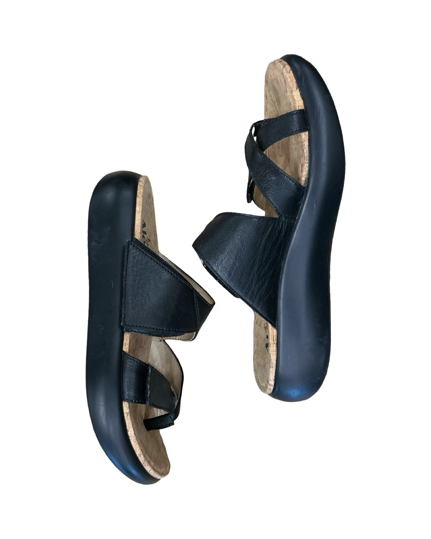 Sandals Heels Wedge By Alegria In Black, Size:8.5
