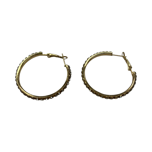 Earrings Hoop By Clothes Mentor In Gold