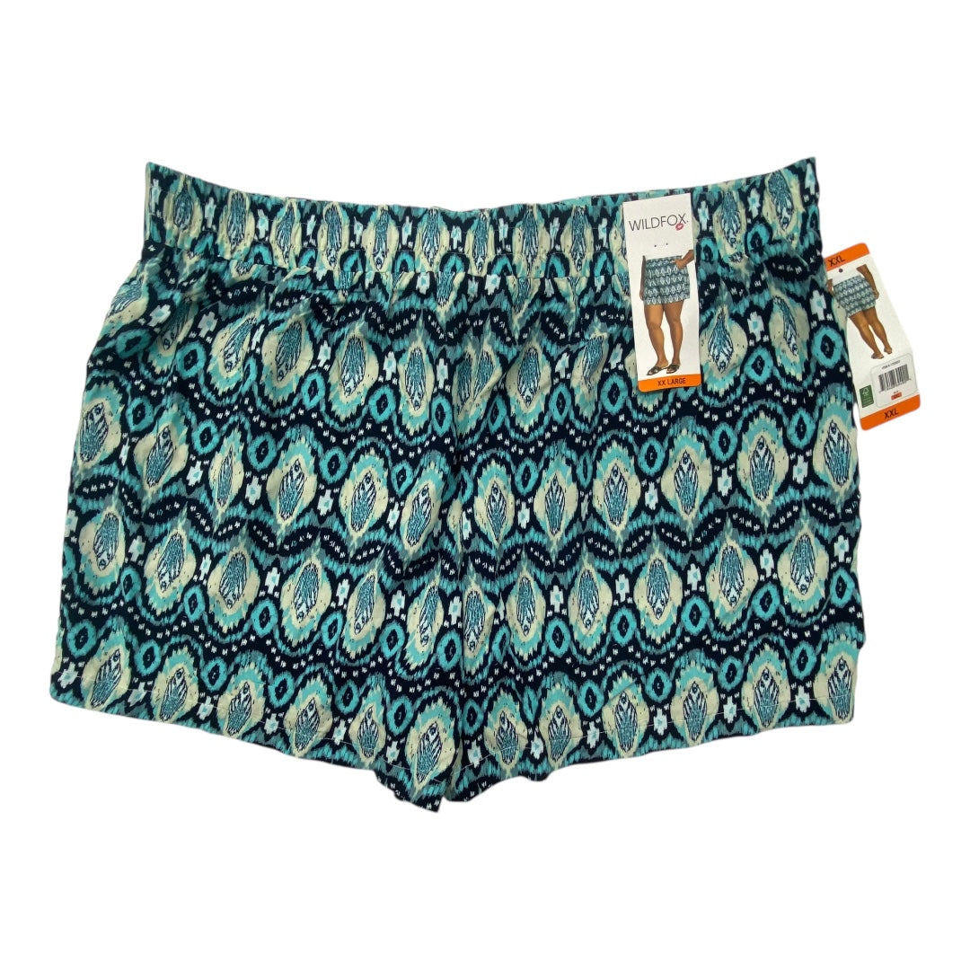 Shorts By Wildfox In Blue, Size:1X