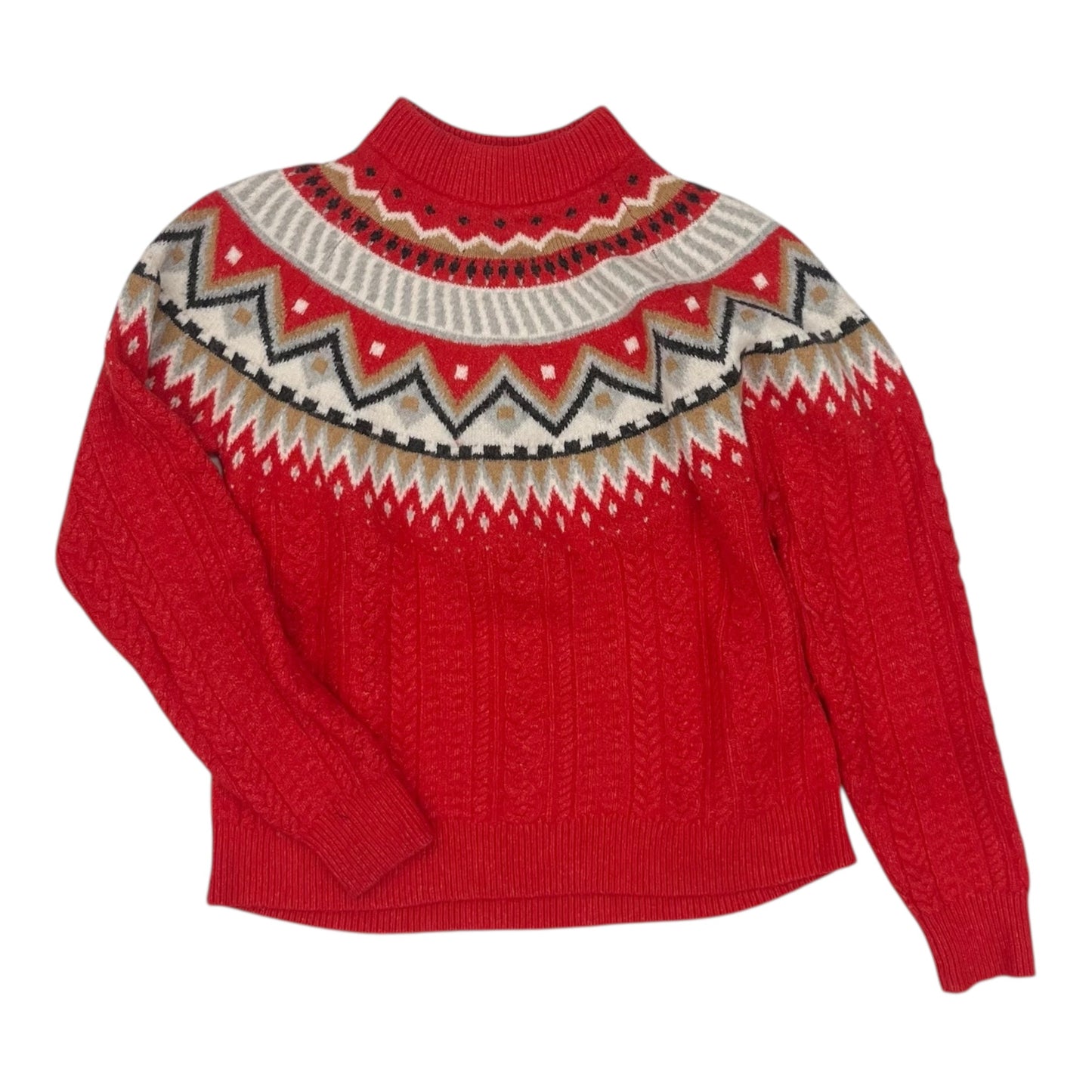 Sweater By Caslon In Grey & Red, Size:S