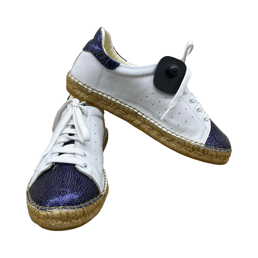 Shoes Sneakers By Cmc In Blue & White, Size:9