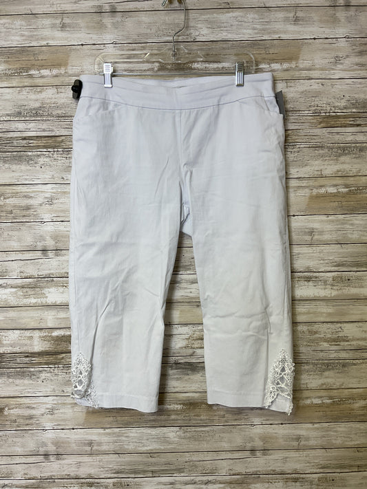Capris By Dana Buchman In White, Size:L