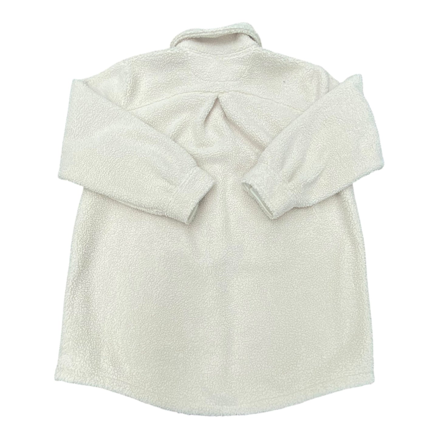 Coat Faux Fur & Sherpa By Spanx In White, Size:1X