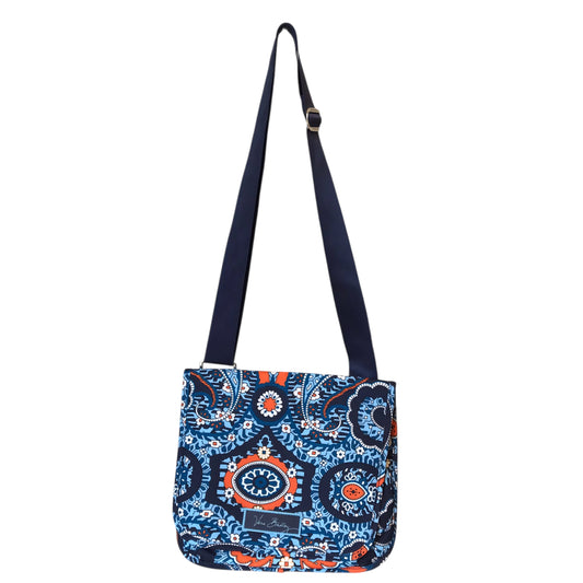 Crossbody By Vera Bradley In Blue & Orange, Size:Medium