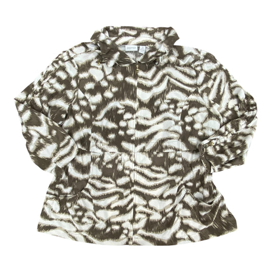Jacket Windbreaker By Zenergy By Chicos In Multi, Size:Xl