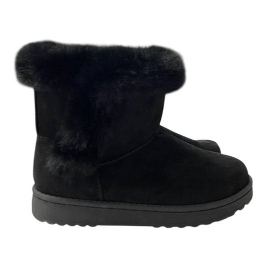 Boots Ankle Flats By So In Black, Size:6