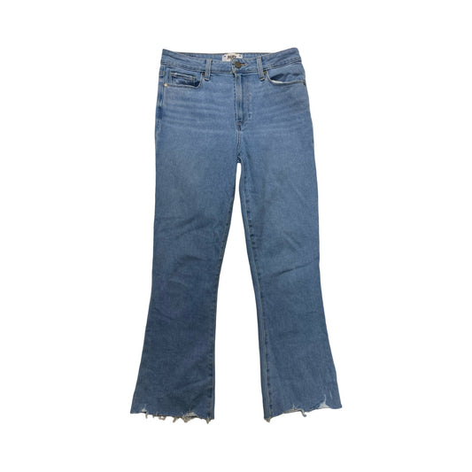Jeans Boot Cut By Paige In Blue Denim, Size:4