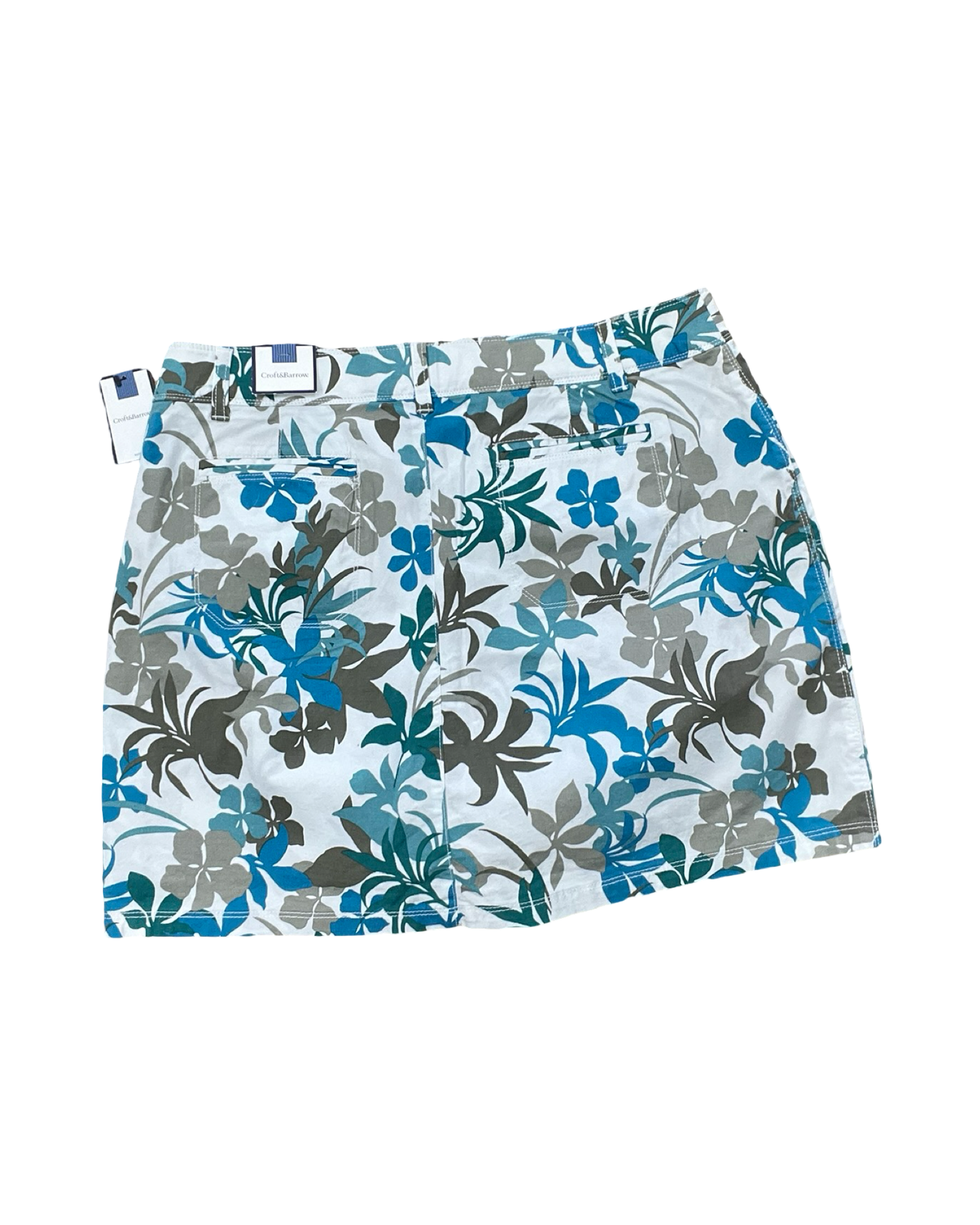 Skort By Croft And Barrow In Blue & Green, Size:16