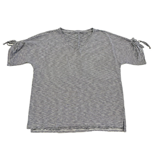 Top Ss Basic By Talbots In Black & White, Size:2X