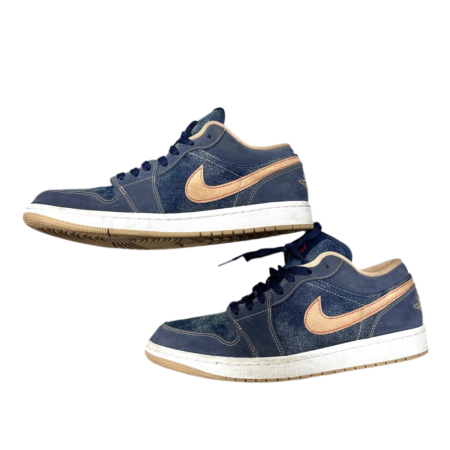 Shoes Luxury Designer By Jordan In Blue & Tan, Size: 11