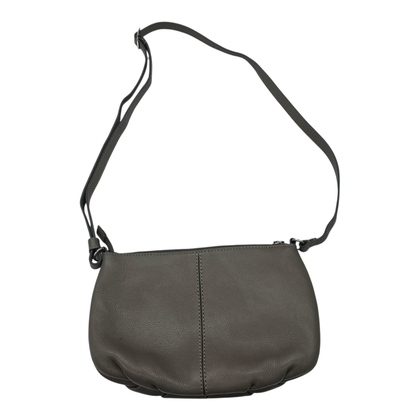 Crossbody Leather By Brighton In Grey, Size:Medium