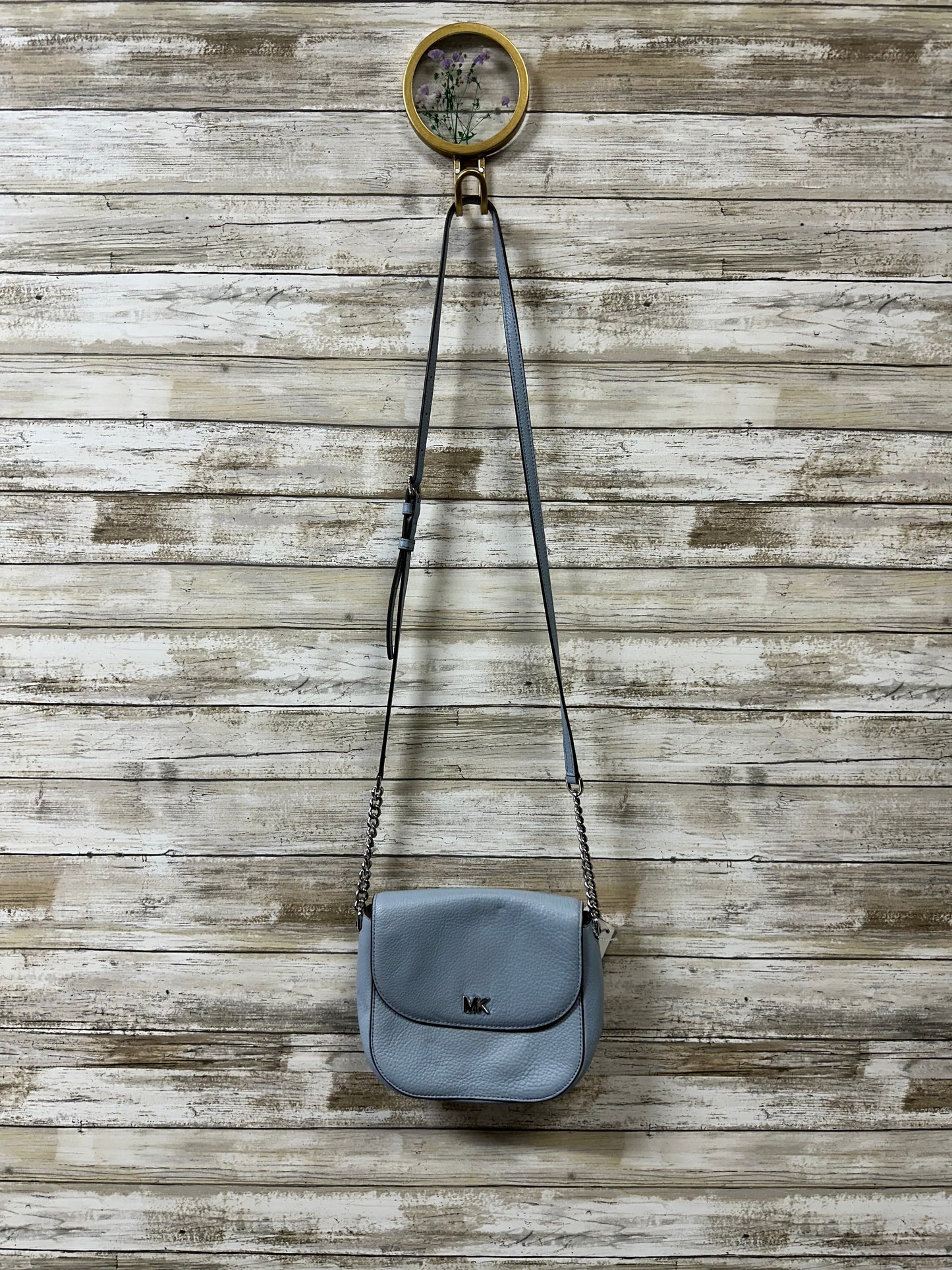 Crossbody Designer By Michael Kors In Blue, Size:Medium